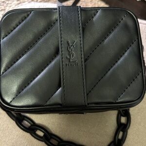 YSL Beauté Black Quilted Vanity Bag